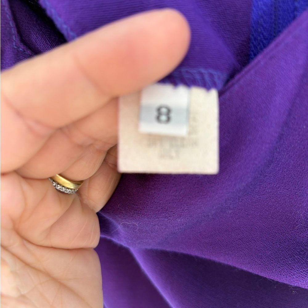 Elegant Purple Sleeveless Dress - Picture 5 of 8